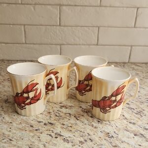 China Classics Fine Bone China Lobster Coffee/Tea Cups